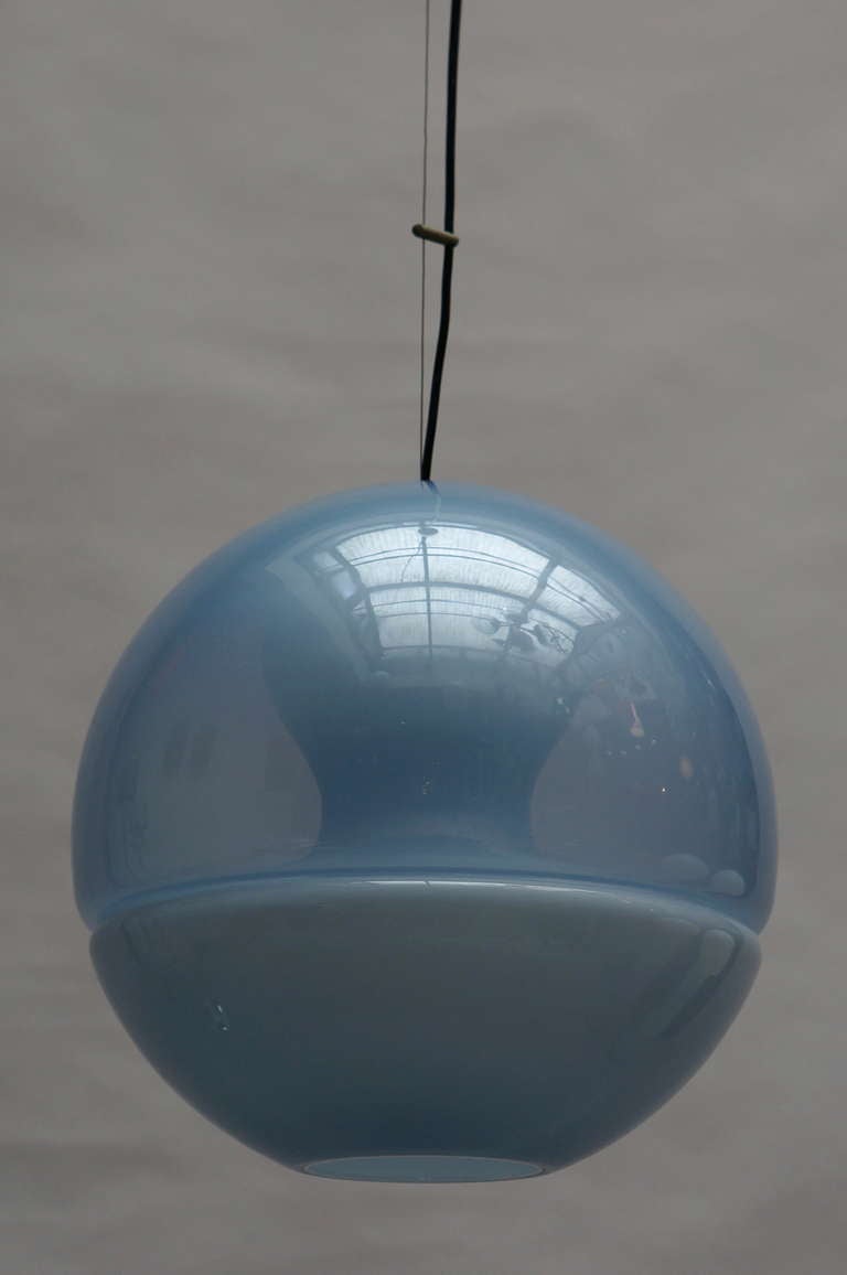Mid-Century Modern Globe Pendant by Carlo Nason for Mazzega
