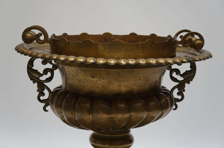 19th Century Hand-Hammered Copper Baptismal Font