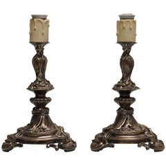 Pair of Art Nouveau Table Lamps