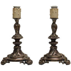 Pair of Art Nouveau Table Lamps 12