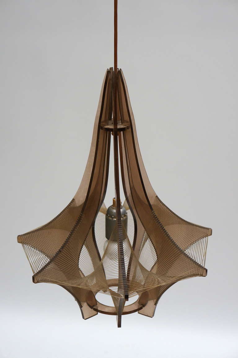 Swag Hanging Lamp by Paul Secon for Sompex In Good Condition For Sale In Antwerp, BE