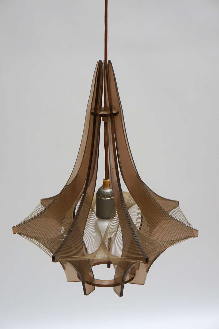 Mid-20th Century Swag Hanging Lamp by Paul Secon for Sompex For Sale