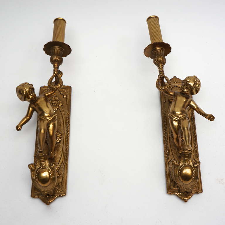 Other Pair of Italian Brass Sconces