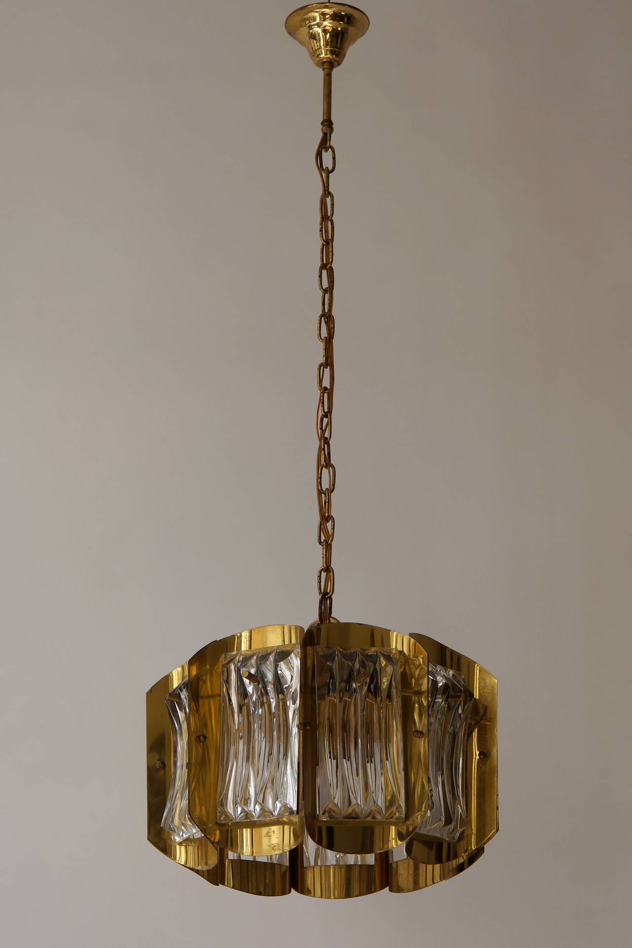 Mid-Century Modern Murano Glass Pendant Light