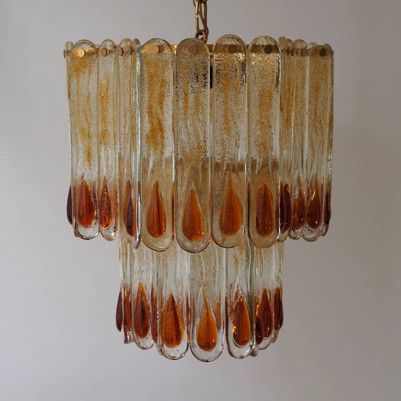 Italian Murano Glass Chandelier For Sale 1