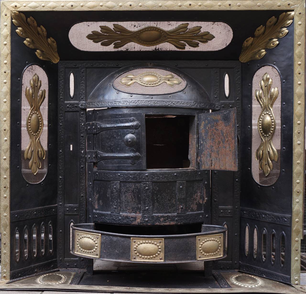 Designed to fit into a chimney mantel, circa 1930.