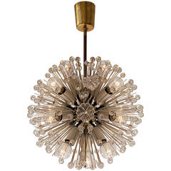 Brass and Glass Emil Stejnar Sputnik Chandelier