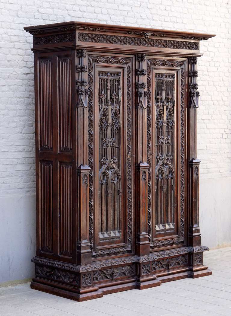 Gothic Revival Oak Armoire In The Spirit Of Violettleduc For - Gothic Revival Oak Armoire In The Spirit Of Violettleduc gothic revival oak armoire in the spirit of violettleduc for - gothic revival oak armoire in the spirit of violettleduc