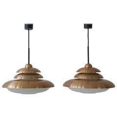 Doria Opaline and Copper Pendant Light 5