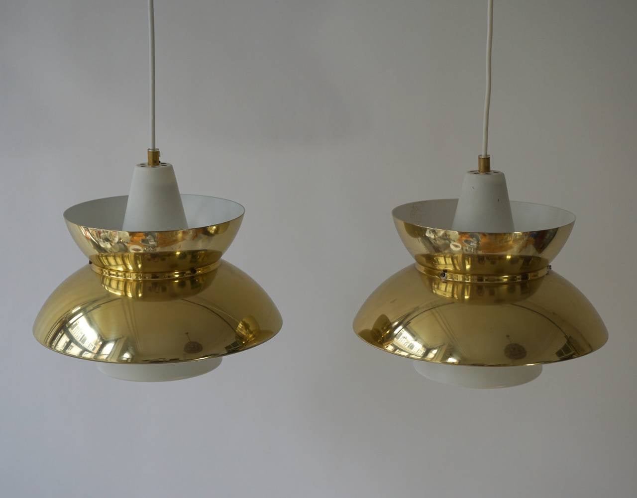 20th Century Two Midcentury Pendant Lights by Jørn Utzon For Sale