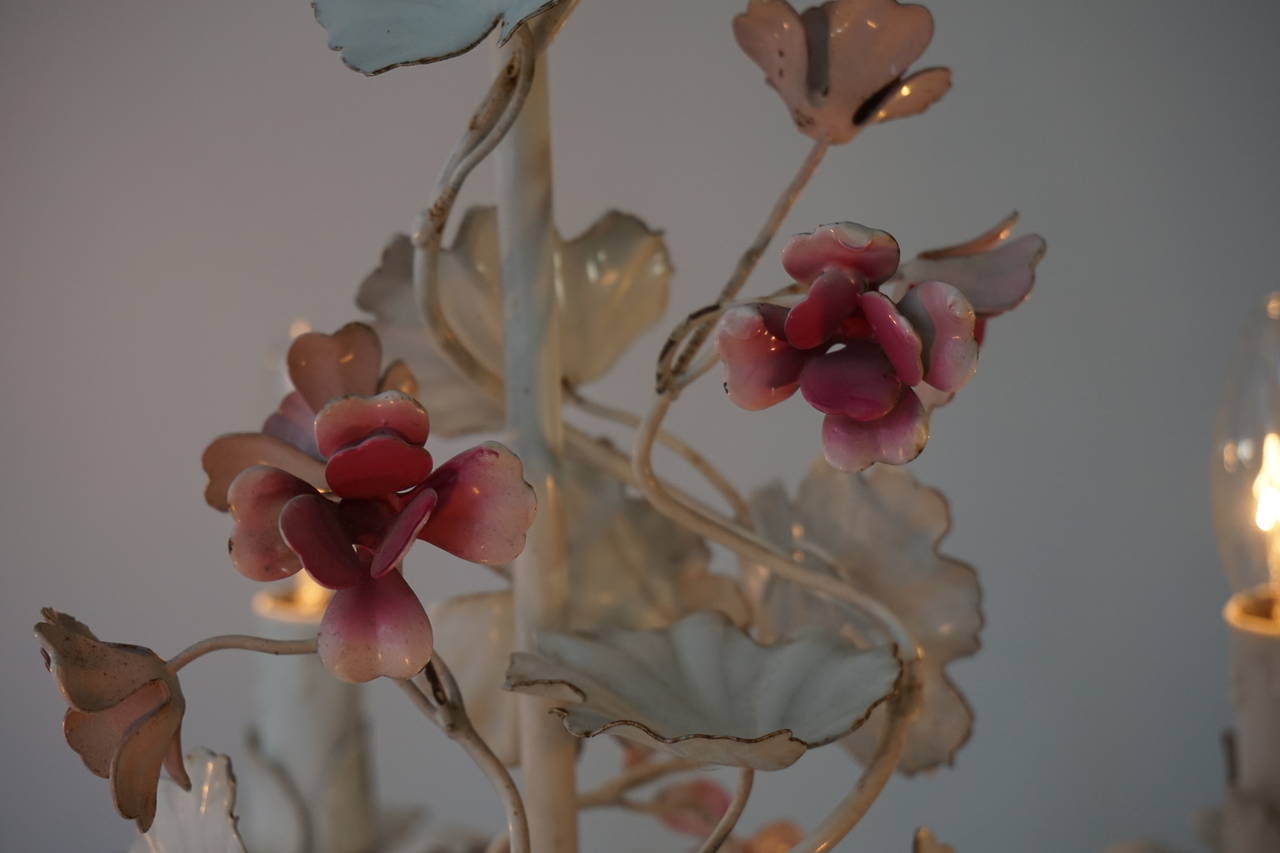 Italian Flower Chandelier For Sale 2