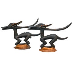Chi Wara Tocado Escultura Animal , Pueblo Bambara, Mali