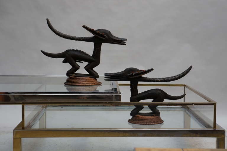Chi Wara Kopfschmuck-Tierskulptur, Tierskulptur des Bambara-Volkes, Mali im Angebot 2