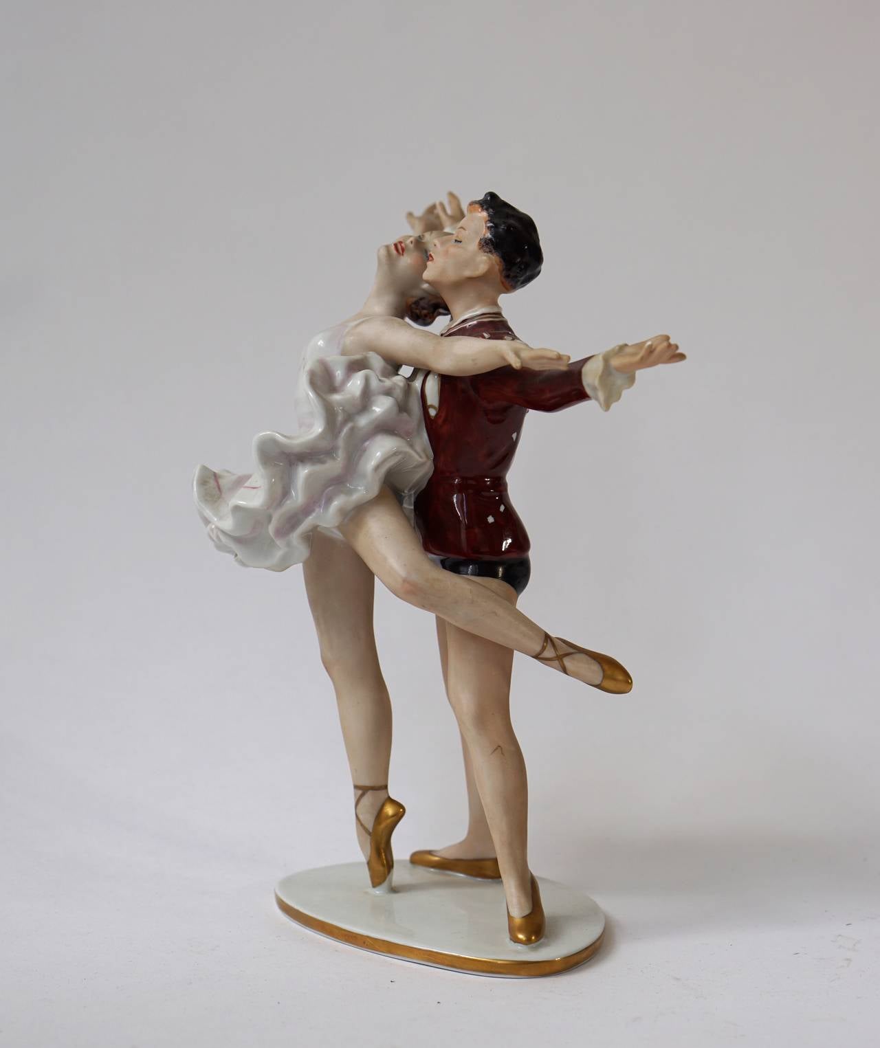 Mid-Century Modern Porcelain Dancing Figure 3