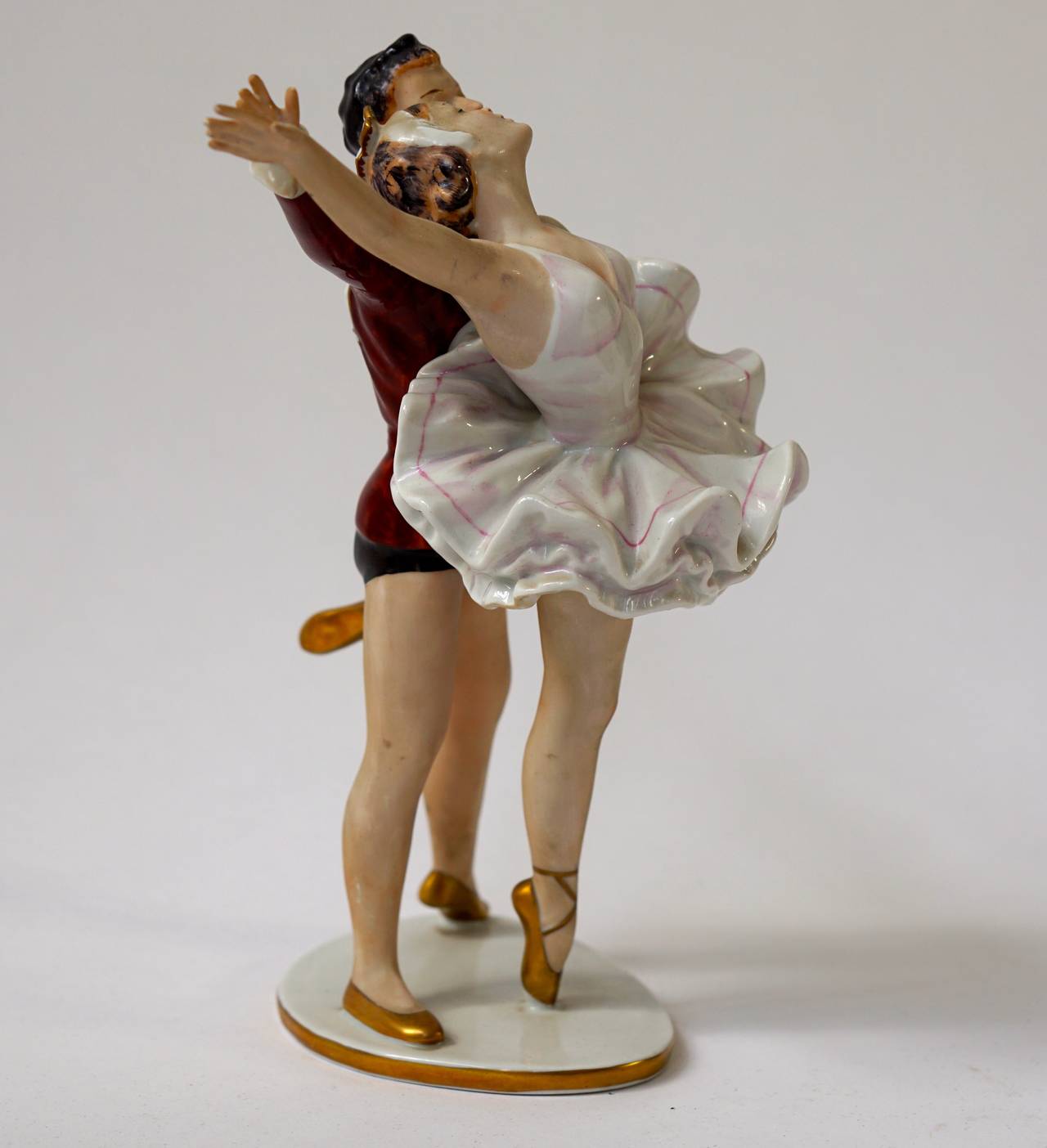 Mid-Century Modern porcelain dancing figure.