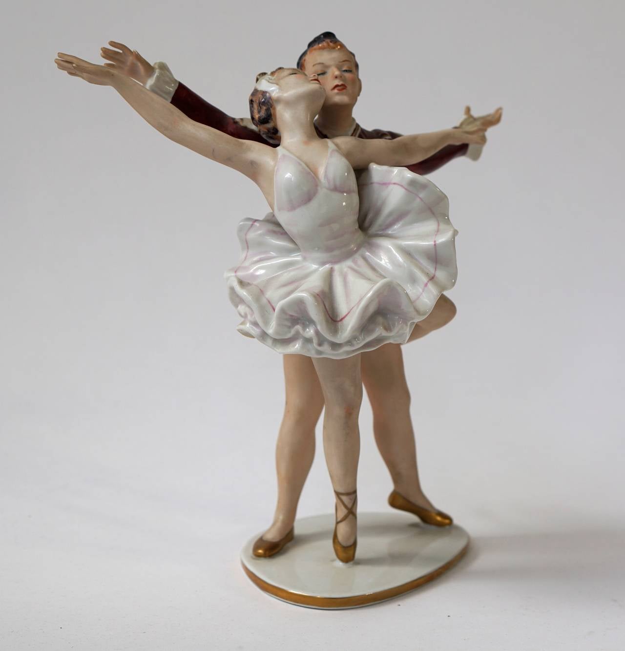 Mid-Century Modern Porcelain Dancing Figure 4
