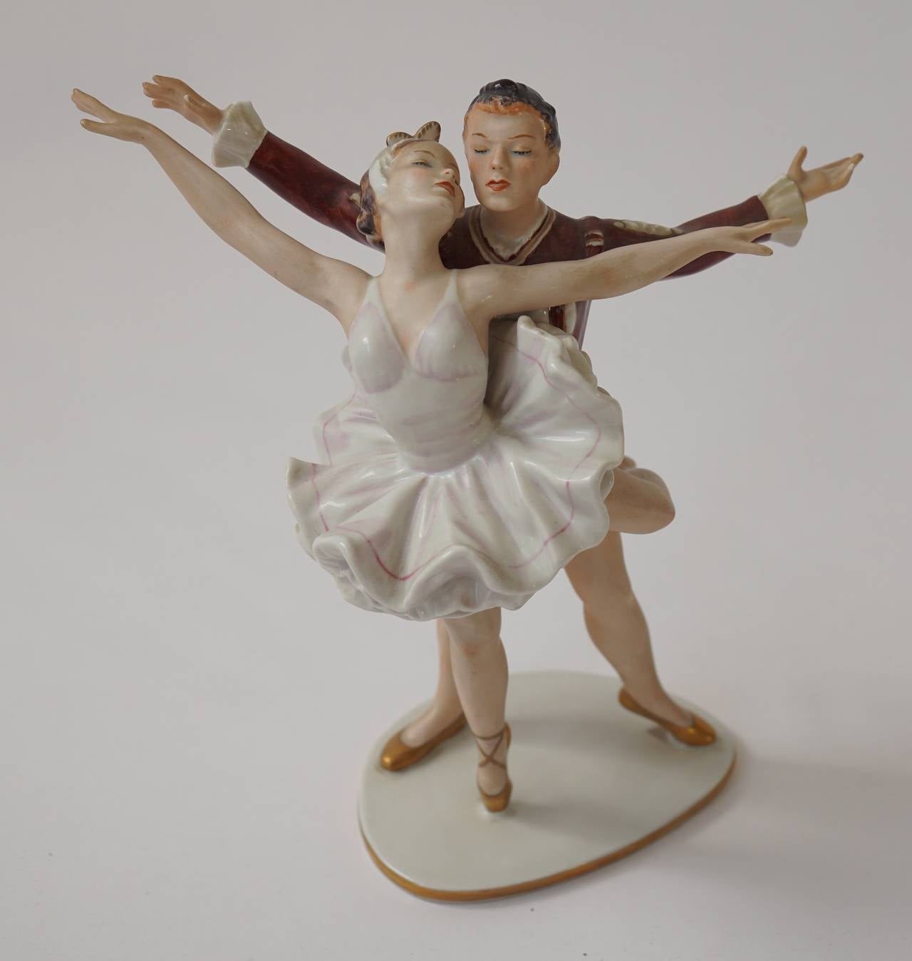 Mid-Century Modern Porcelain Dancing Figure 1