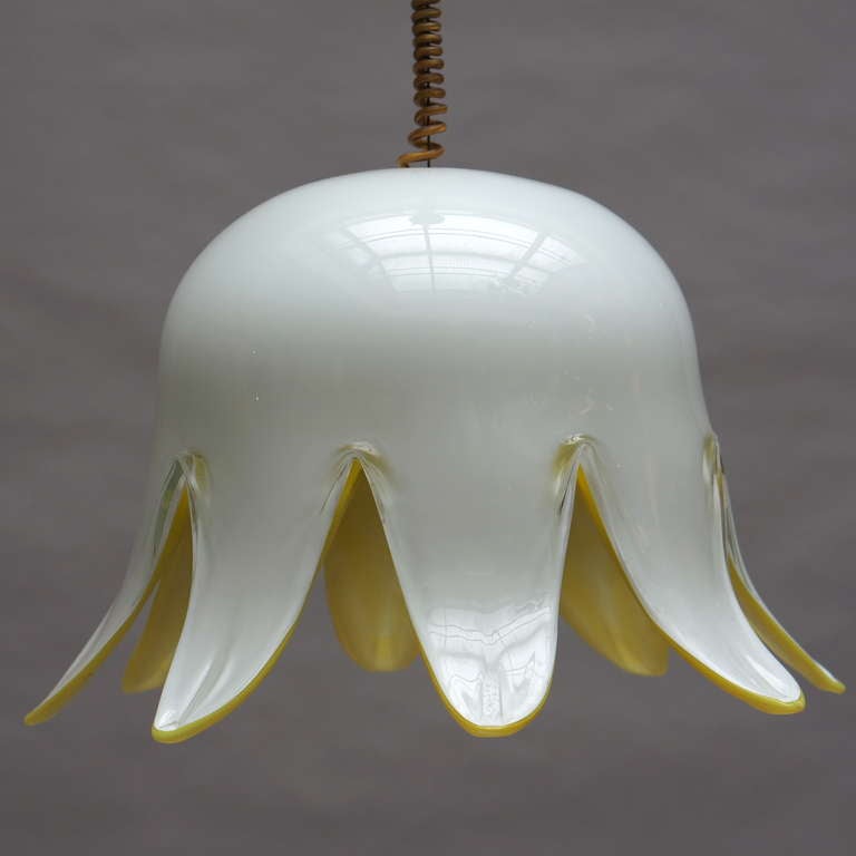 Italy,
1950s.
Beautiful Murano glass ceiling lamp.
Weight:12 kg!