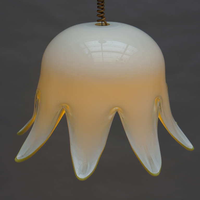 Glass Italian 1950s Murano Pendant