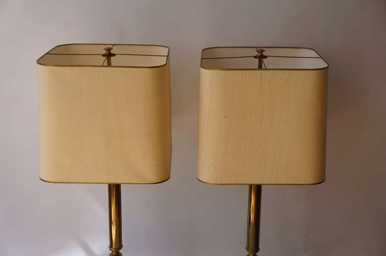 Late 20th Century Pair of French Table Lamps