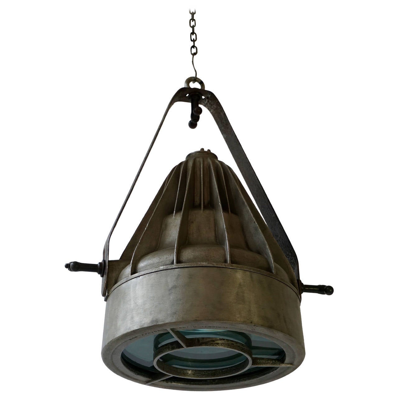 Rare Large Industrial Light For Sale at 1stdibs