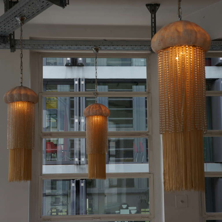 Late 20th Century Jacques Garcia Jellyfish Chandeliers
