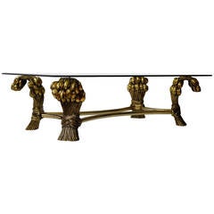 Glass Coffee Table in the Manner of Maison Jansen 3