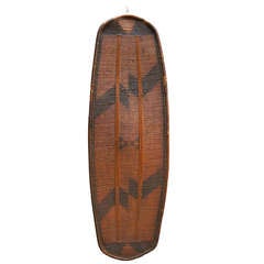 African Woven Cane Shield from the Congo 11