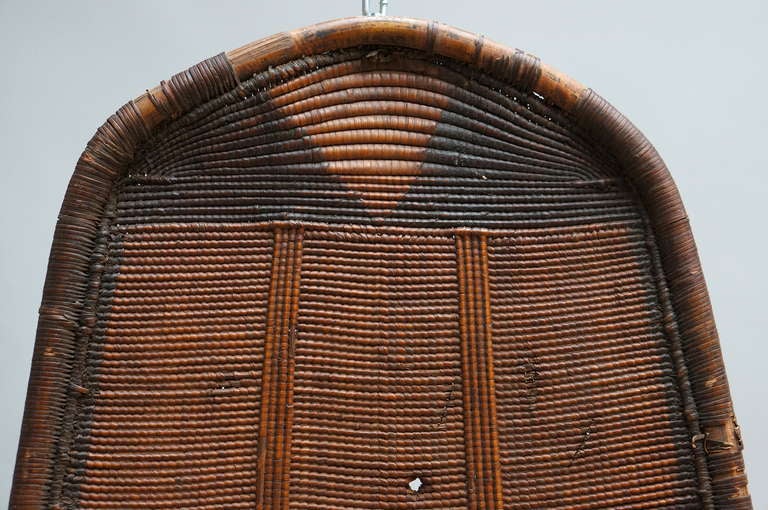 Congolese African Woven Cane Shield from the Congo