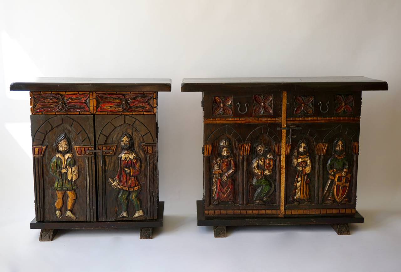Mid-Century Modern Set of Two Sideboards and One Chair
