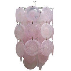 Venini Murano Chandelier with 54 Discs 7