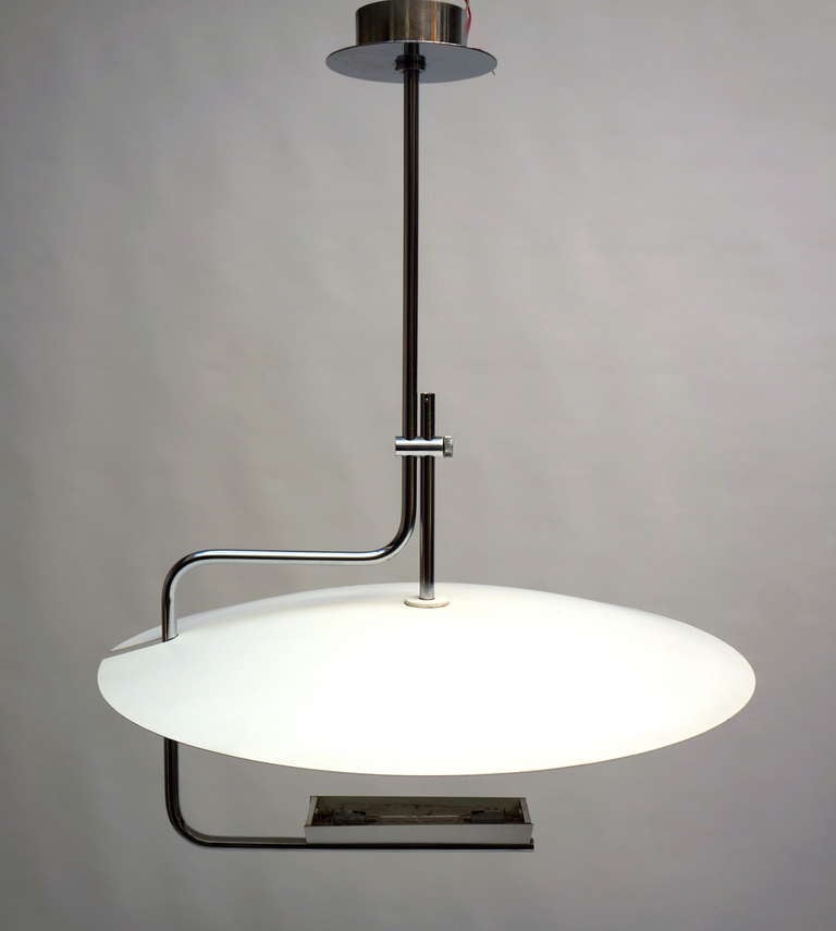 Late 20th Century Exceptional and Unique Italian Modernist Chandelier Attributed to Stilnovo