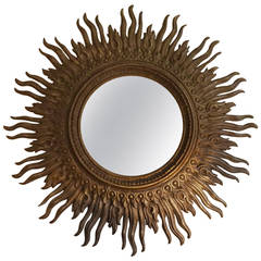 Beautiful Huge Sunburst Mirror 12