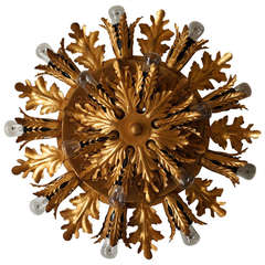 Wall Light or Flush Mount in the Style of Maison Jansen, Charles Bagues