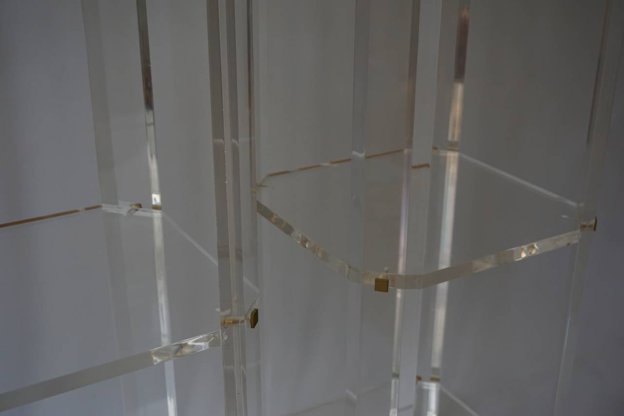 20th Century Pair of Lucite Etagere Tables