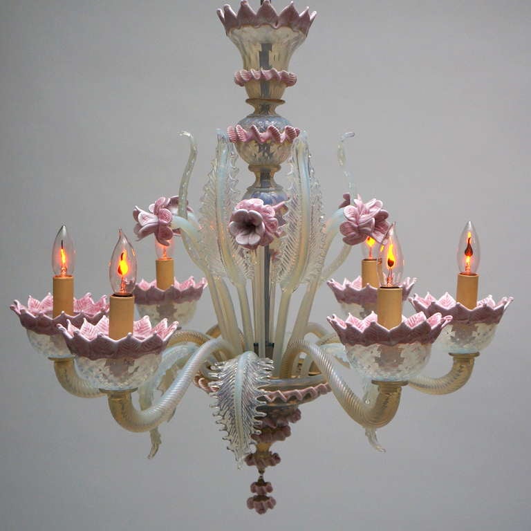 Italian Murano Glass Chandelier In Good Condition For Sale In Antwerp, BE