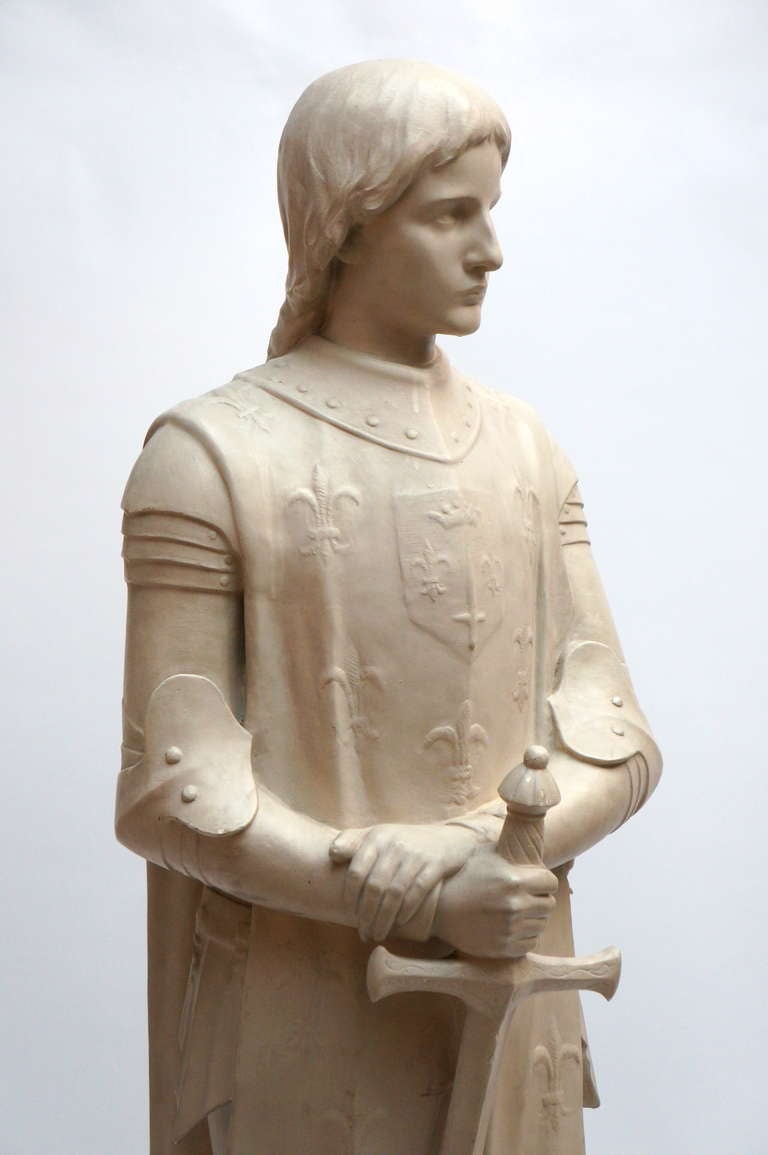 statue jeanne d'arc en platre