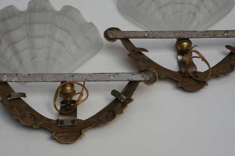 Pair of Art Deco Wall Lights or Sconces 2