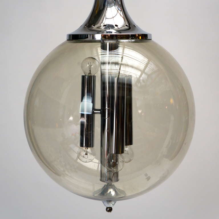 Mid-Century Modern Murano Blown Glass Chandelier For Sale