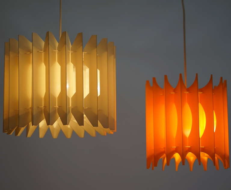 Mid-Century Modern Pair of Pendant Lights