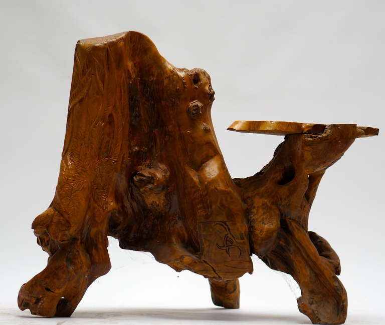 burl bench