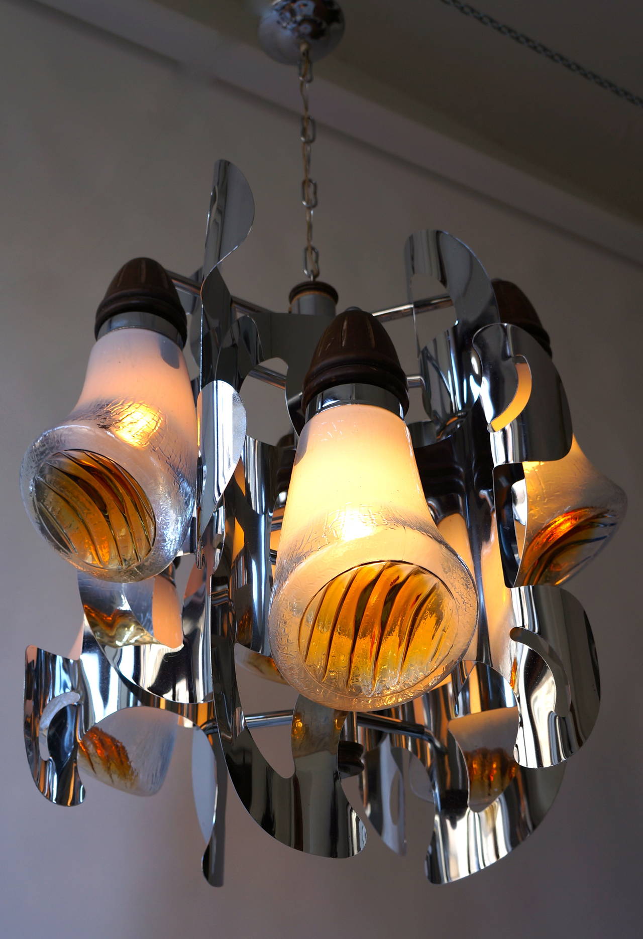 Mazzega Murano glass Chandelier In Good Condition For Sale In Antwerp, BE