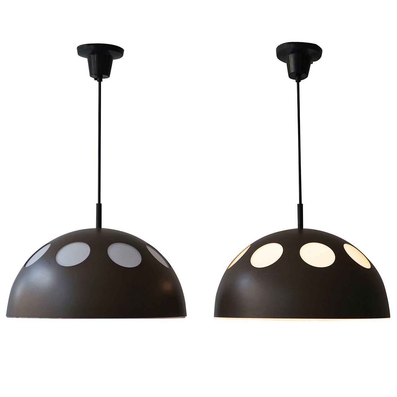 One of Two Pendant Lamps by RAAK For Sale