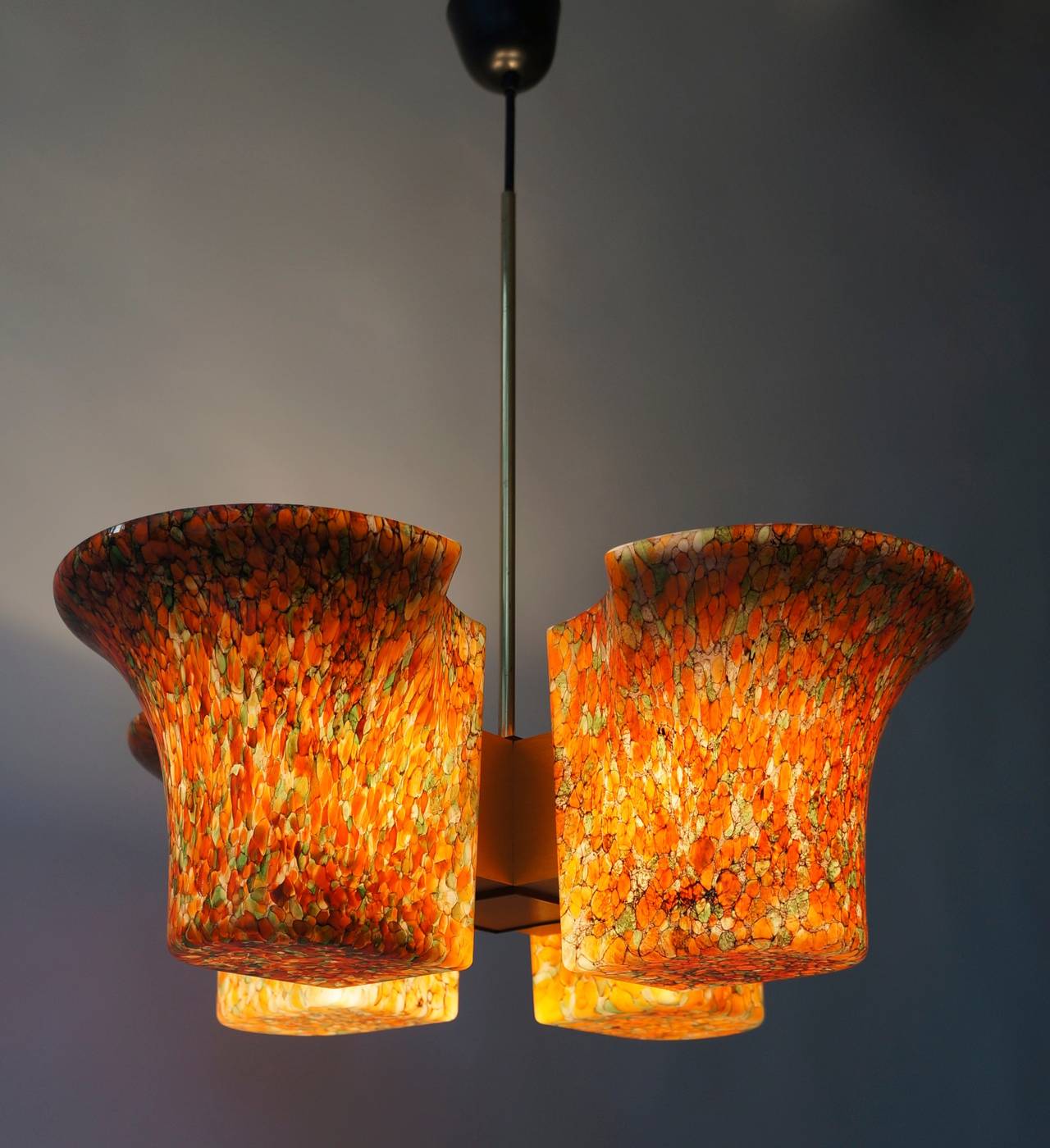 Italian Mid-Century Pendant Lamp from Peill & Putzler, 1970s For Sale