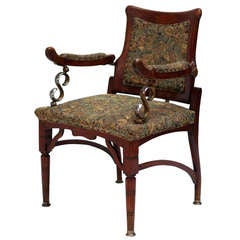 Italian Jugendstil Barber Chair 5