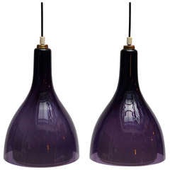 Pair of Murano Glass Pendants 2