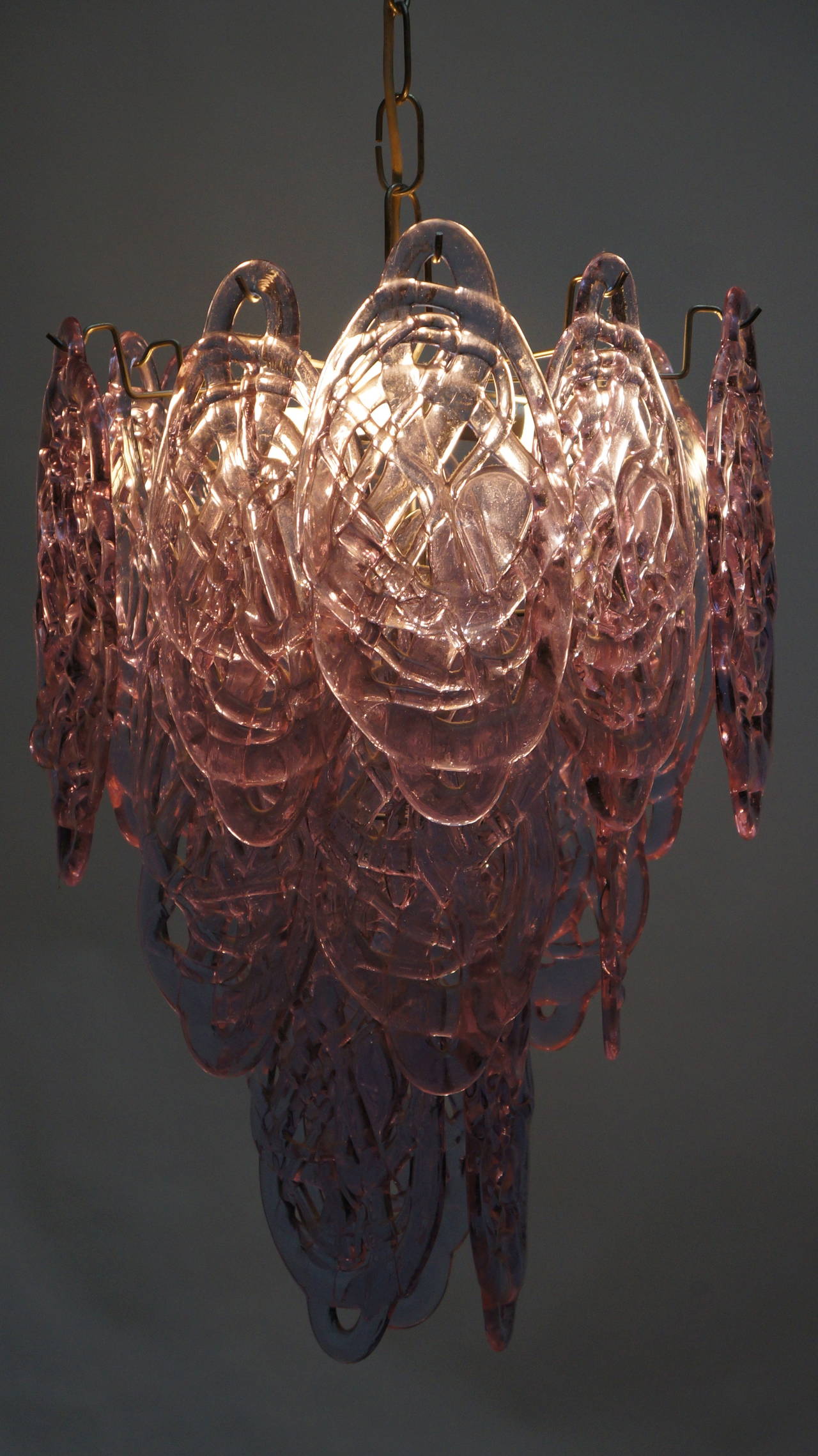 Stunning Murano Glass Chandelier by Carlo Nason for Mazzega 2