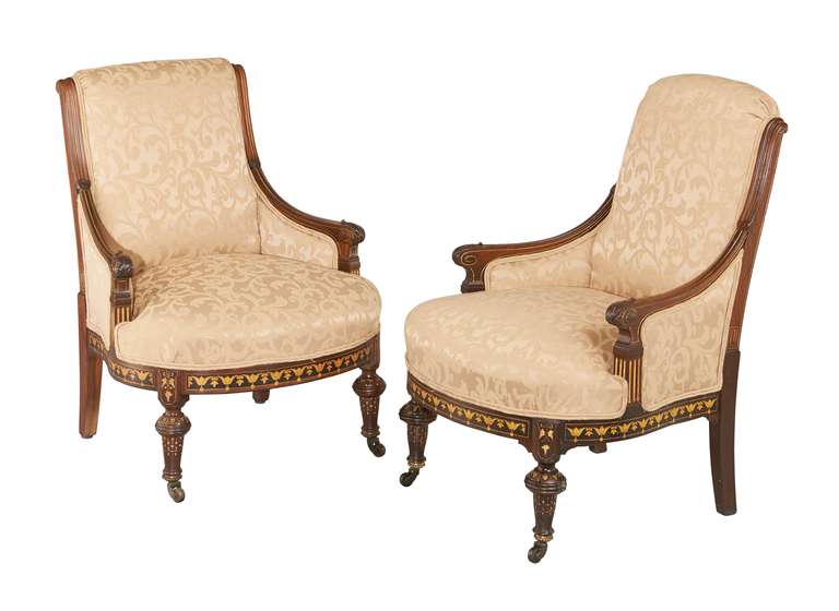 Throughout the mid-to-late 1800s, the American furniture market was dominated by European revival designs and as one of the country’s most distinguished furniture producers and interior design firms, Herter Brothers were masters of these styles. The