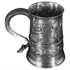 Antique George III Silver Tankard Mug 1787