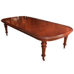 Antique Victorian Mahogany Extending Dining Table c.1870